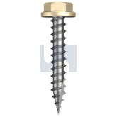 Hobsons - #10-12 x 30 Classic Cream (Smooth) -Cl4 As3566 Type 17 Flanged Hex | Q523-Cc (Pack Of 1000)